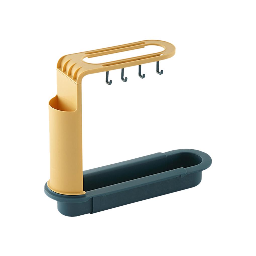 

Полка для хранения раковины, полая губка, держатель для слива, регулируемый пластиковый кухонный органайзер