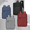 Cross-Border Business Laptop Backpack for Students - Simple, Solid Color Design