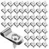 R-type Livestock Fence Wire Clamp with Screws Stainless Steel Agricultural Fencing Mounting Clips Wire Fixing Fastener Wholesale