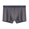 Men Boxer Underwear Elastic Mid-Waist Design U-Convex Shorts Briefs Patchwork Color Ribbed U-Convex Panties