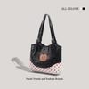 Bag women's new handbag small fresh contrasting color shoulder bag plaid commuting versatile