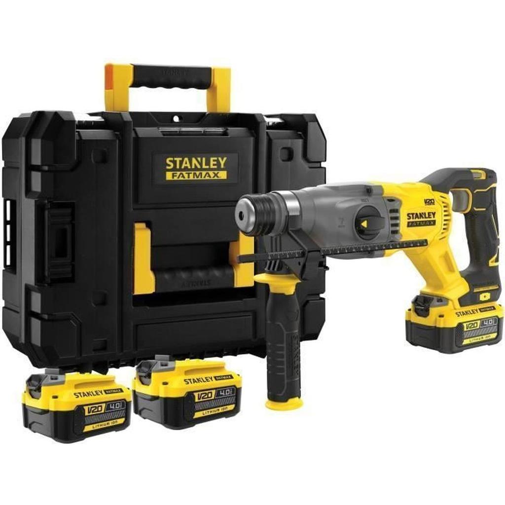 Perforateur sans fil - 18V - STANLEY FATMAX V20 - SFMCH900M22-QW - Brushless - 2 batteries 2 Ah + chargeur 2 A