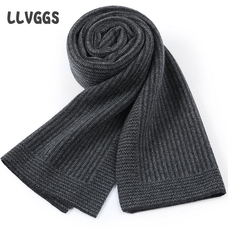 

Кашемировый мужской шарф 2025 Повседневный деловой шарф Мужской средней длины Осенне-зимний Теплый и приятный к коже шарф 180cm