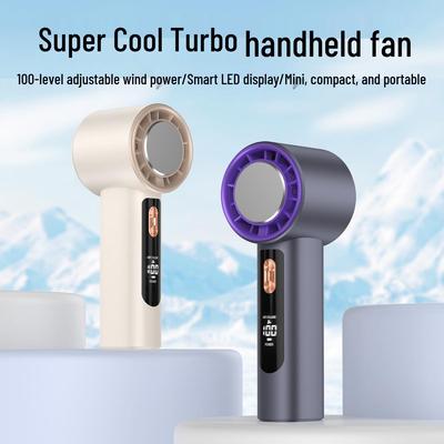 T03 Handheld USB Mini Fan: 100-Speed, High-Speed, Portable Semiconductor Cooling with Outdoor Ice Pack