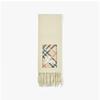 Burberry 8103995 A4186 Check Label Wool Muffler