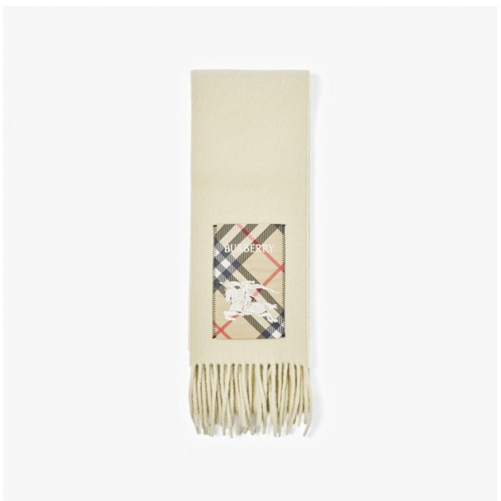 Burberry 8103995 A4186 Check Label Wool Muffler