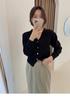 Women's 2024 V-Neck Cardigan Sweater - New Spring & Autumn Lightweight Knit Design