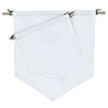 New Nordic Blank Cotton Brooch Pin Badge Holder Hanging Wall Display Banner Flag Kids Room Decoration