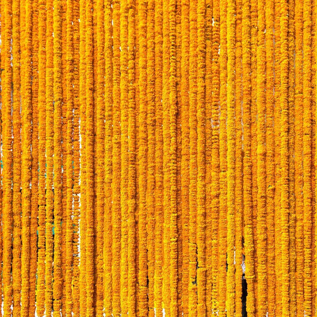 Day of the Dead Marigold Garland: Halloween & Christmas Handmade Floral String