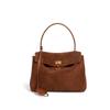 Genuine Leather Crossbody Tote Bag - Large Capacity, Light Luxury Suede Underarm for Women