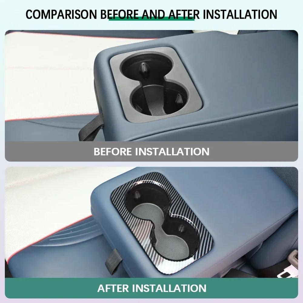 For BYD Atto3 ATTO 3 2025 2025 2025 2025 Rear Seat Water Cup Frame Trim Cover Decoration Sticker Interior Accessories