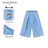 Teenie Weenie Kids Girl's Casual Loose Denim Long Pants