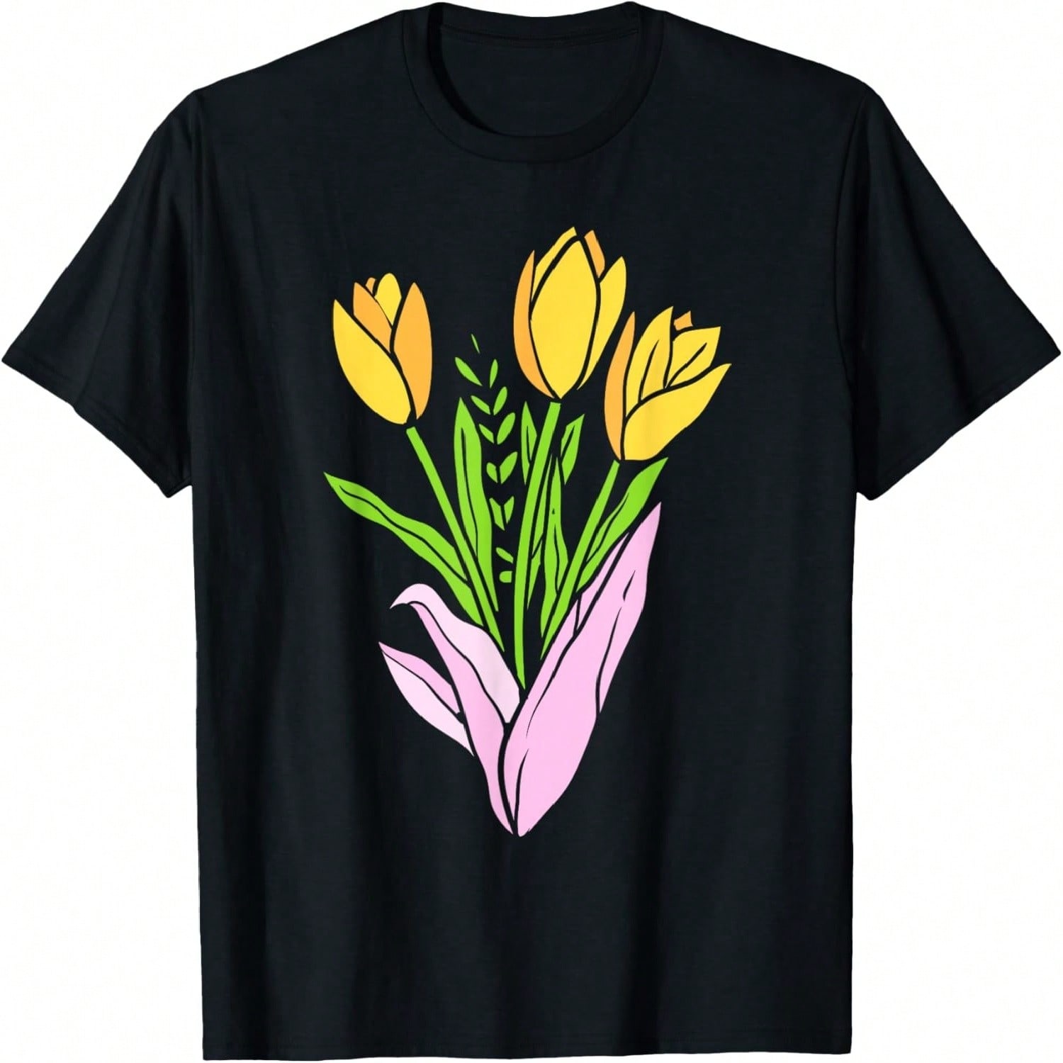Whitney Pose Black T-Shirt S разноцветный