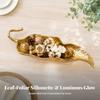 Leaf-Shaped Decorative Dish Small Sculptural Leaf Boho for Entryway