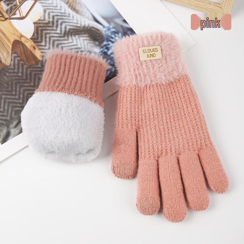 Double-layer Warm Knitted Touch Screen Gloves
