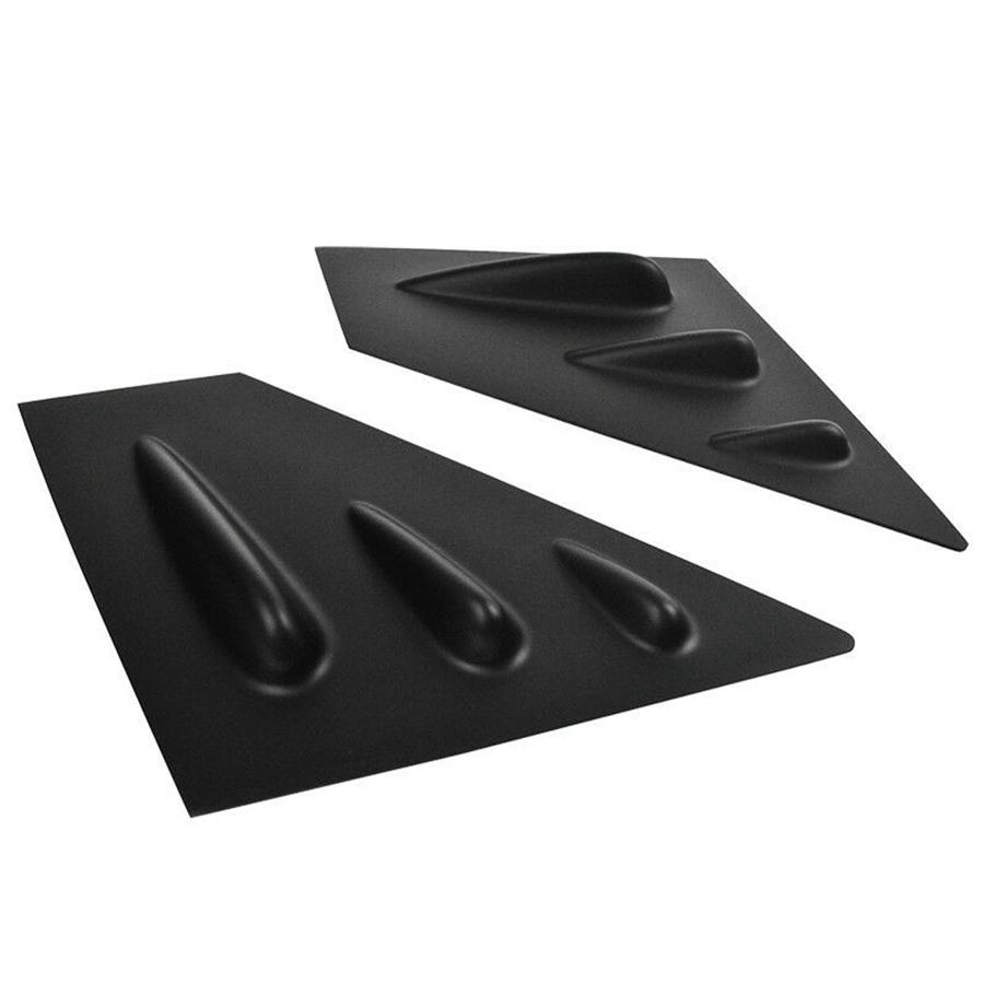 2x Matte Black Side Window Scoop Louvers Cover Trim For Subaru WRX STi 2015-2020