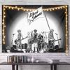 Nana Punk Rock Black  Pink Anime Collage Tapestry Wall Hanging Art Decor for Bedroom Otaku Cozy Study Space Decor
