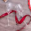 Wine Glass Base Exquisite Stable Transparent Rose Shape Goblet Cup for Home