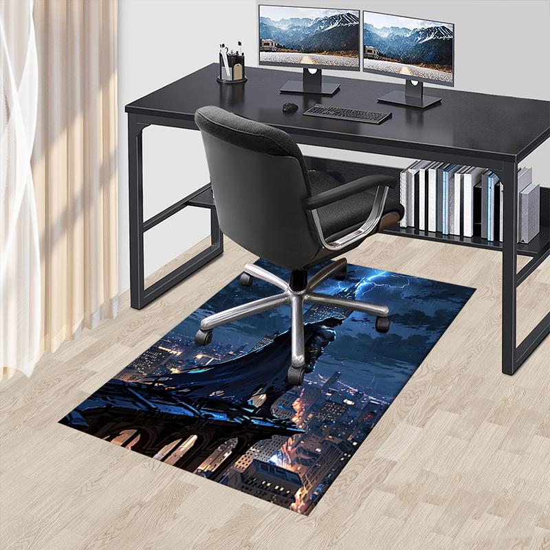 

Batman,Cityscape Office Carpet Chair Mats, Home Decor Dormitory Floor Protector With Anti-Skid Backing, Large Area Coverage, Christmas Decor 60cm by 90cm