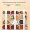 Sealed Plastic Spice Storage Jars - 4-Pack