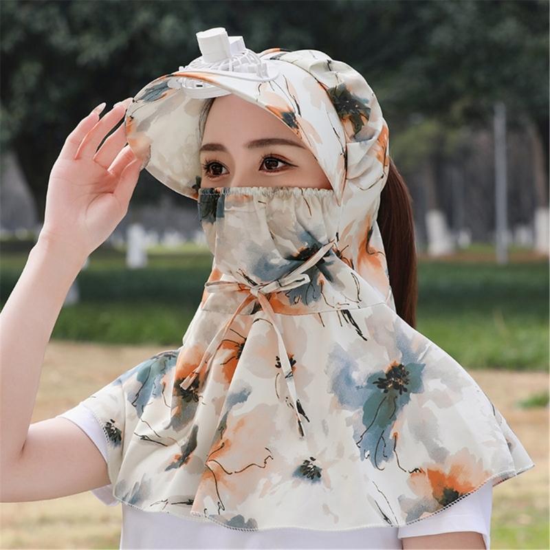 Sunshades Sun Hat with Fan for Girls Women Camping Hat Casual for Sports Gym Mountain Camping Hat Outdoor Activity