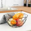 Fruit Bowl Washing Fruit Hollow Drain Basket Iron Fruit Basket Living Room Coffee Table Net Red Fruit Plate Snack Storage Basket