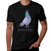 Stay Coo Pigeon TShirt Fashion Simple Casual Tee Shirt