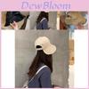 Chapeau de pêcheur rond style coréen mignon jeune protection solaire été respirant réglable coton pour femmes