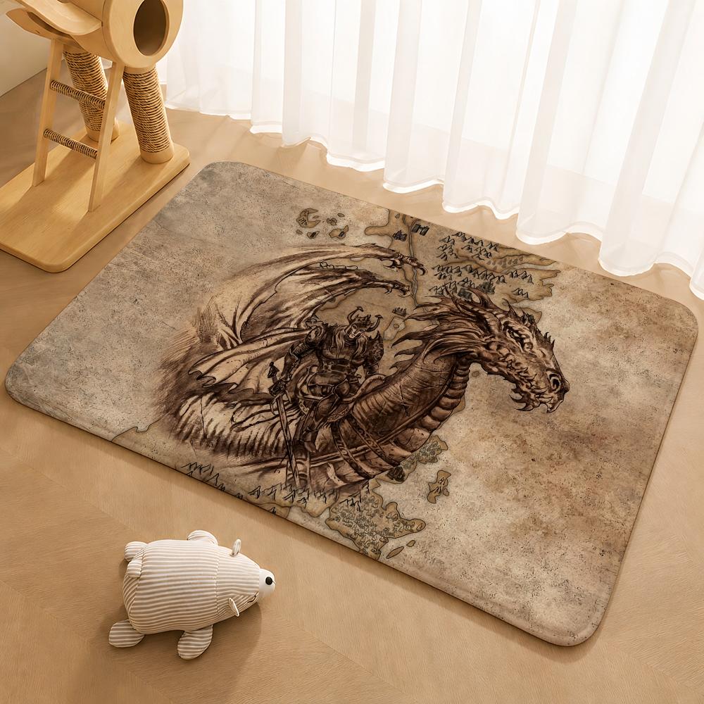 Popular TV series G-Game of T-Thrones Floor Mat Floor Mat Soft Flannel Non-Slip Door Rug for Living Room