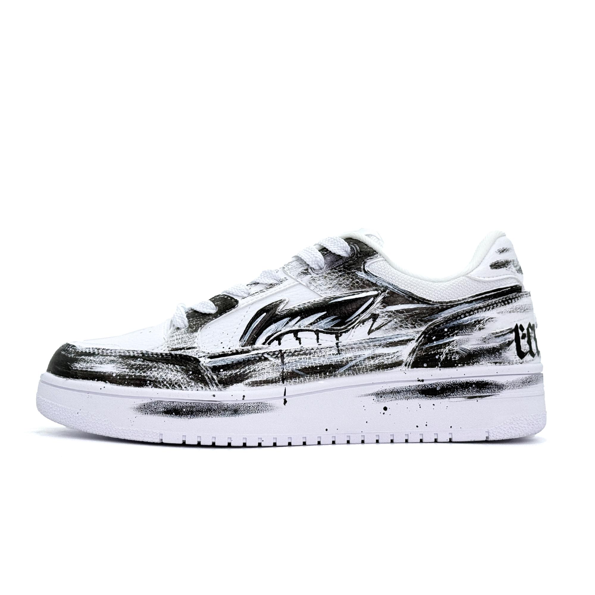 Li Ning Tianji Sharp Edge Low top Skateboard Shoes Unisex Black White New AGCU095-5(Team1745-) 39