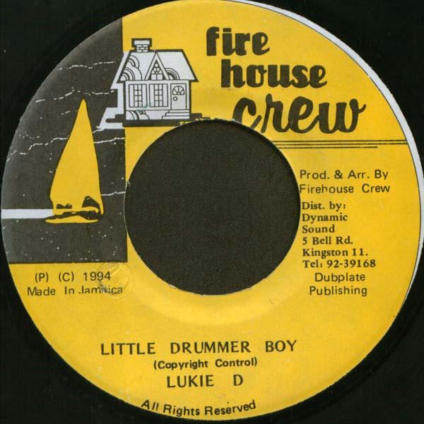 

7-дюймовая пластинка LUKIE D - Little Drummer Boy FH004 Firehouse Crew 1994 Ямайка Регги, Ска и Даб Б/У