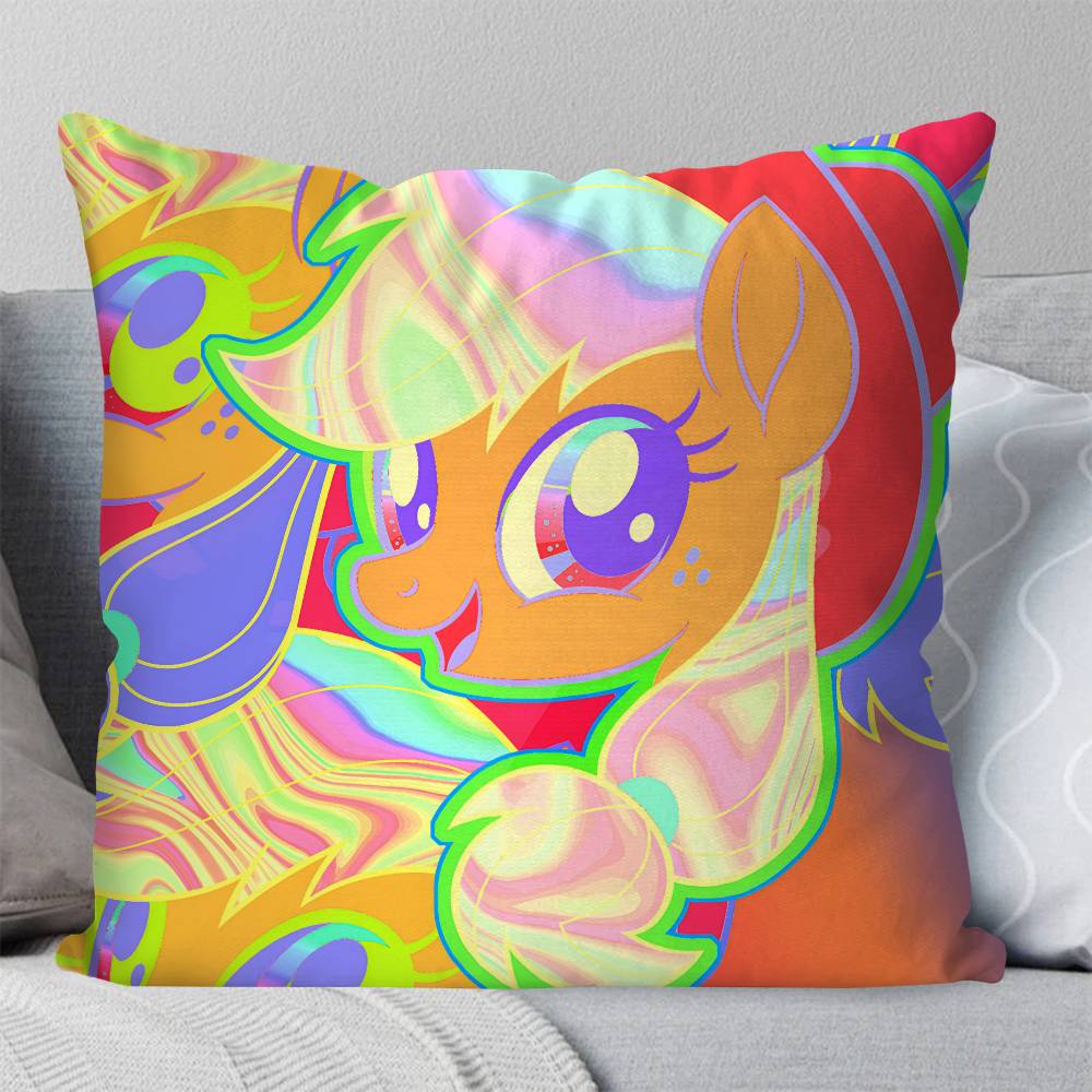Anime M-My Little Pony Pillow Case Square Pillow Bedroom Sofa Leisure Comfort Cushion Car Living Room Home Decoration