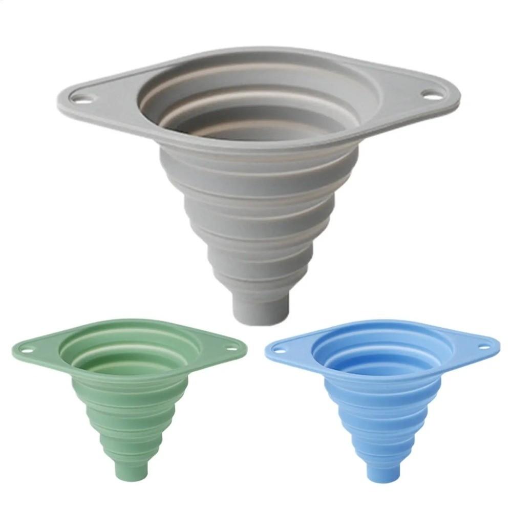 Leak-Proof Silicone Funnel Foldable Wide Mouth Funnel New Portable Funnel  Kitchen