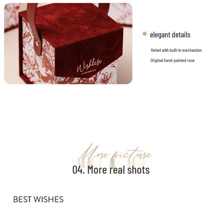 Velvet Handheld Wedding Gift Box for Bridesmaids