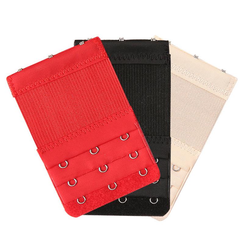 Bra Accessories 2Pcs Buckles Hook Women Bra Extender Strap 3 Rows Adjustable Belt Buckle Extension Strap Hook Clip Expander