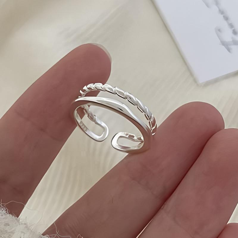 PANJBJ 925 Sterling Silver Golden Flower Rings For Women Drip Glaze Plant Irregular Adjustable Sweet Jewelry Gift Dropshipping