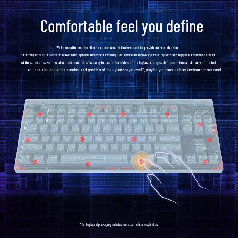 CHERRY MX 8.3 Tri-Mode Hot-Swappable RGB Mechanical Keyboard