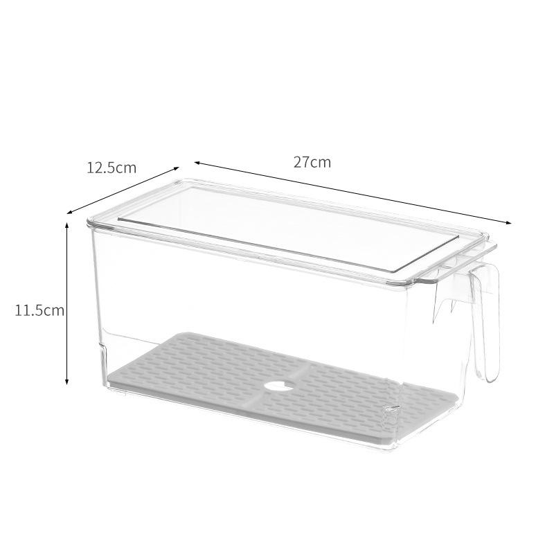 Multipurpose Transparent Fresh-Keeping Storage Box for Melons, Fruits, and Vegetables