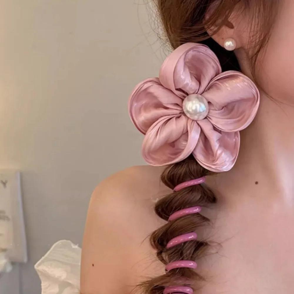 Sommerliche Atmosphäre, Blumen-Zopf, Gerade Telefonleitung, Haarschleife, Neues High-End-Haarstyling-Werkzeug für Damen