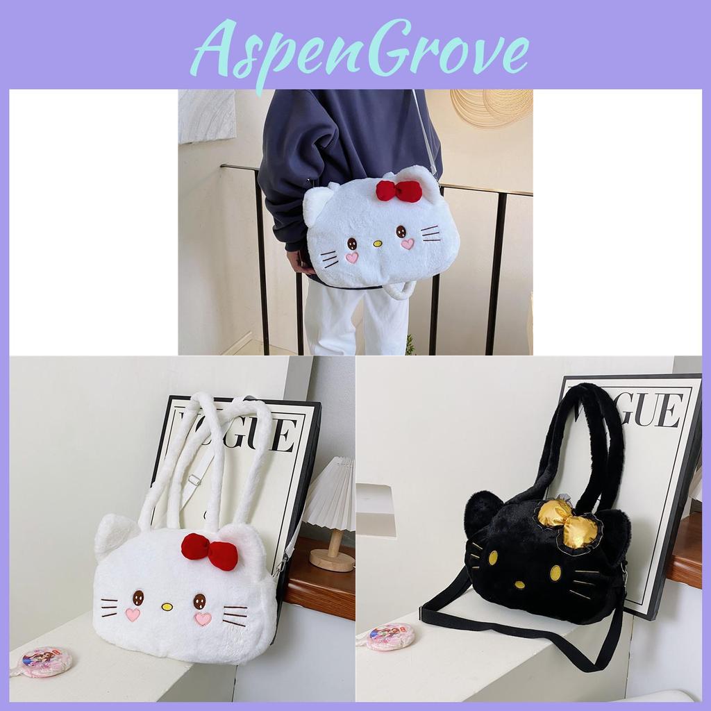 Plush Tote Bag With Zipper Closure For Daily Casual Wear