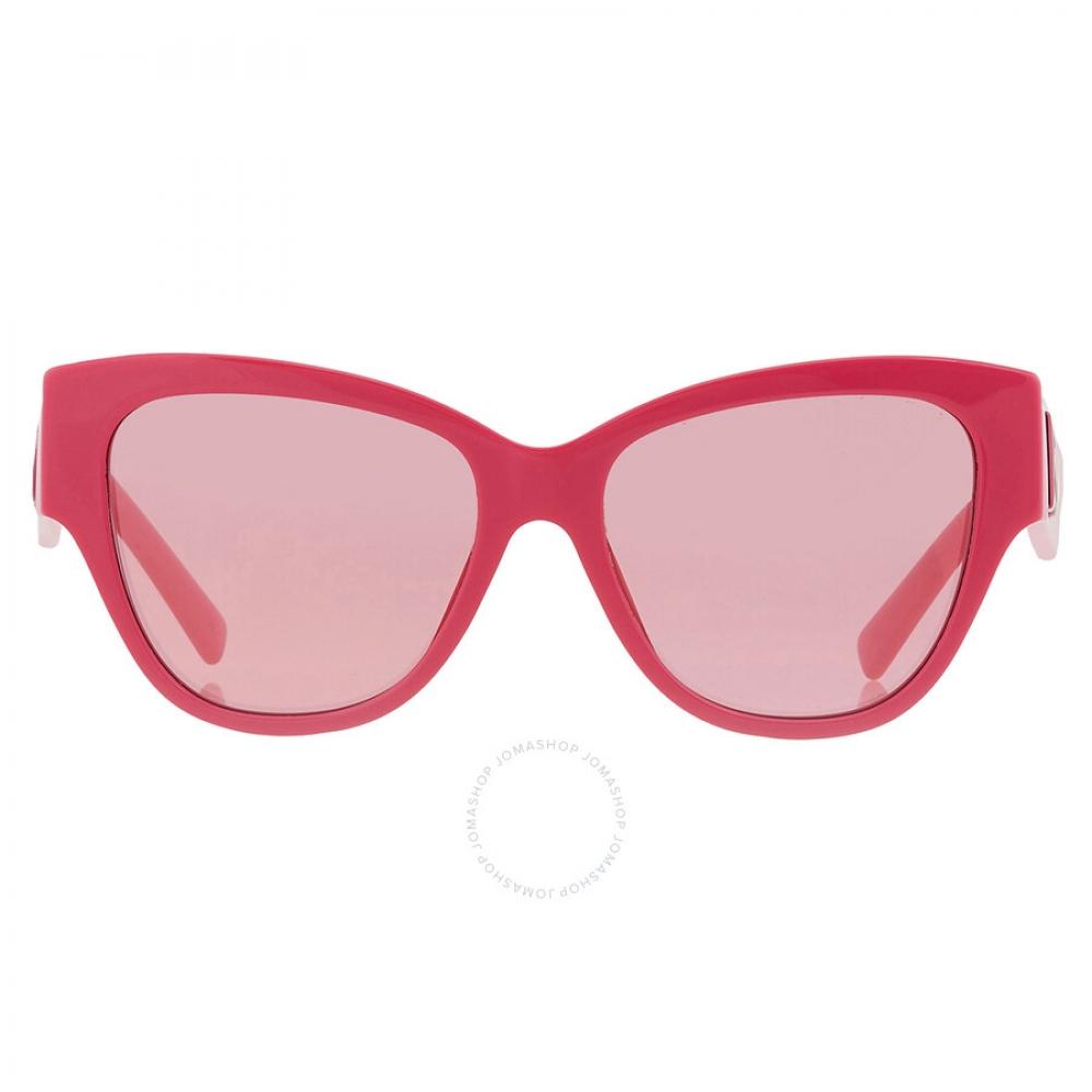 

Dolce Gabbana Pink Mirrored Silver Butterfly Ladies Sunglasses DG4449 326230 54