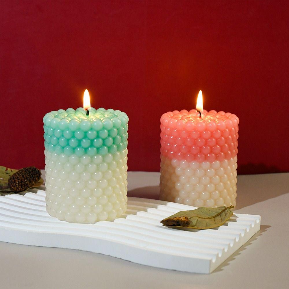 

3D Cylindrical Candle Mold DIY Columnar Mold Gypsum Candle Mould Candle Making Style B