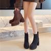 Fashionable and Versatile Retro French Fall and Winter 2025 New Small Heeled Skinny Boots Women