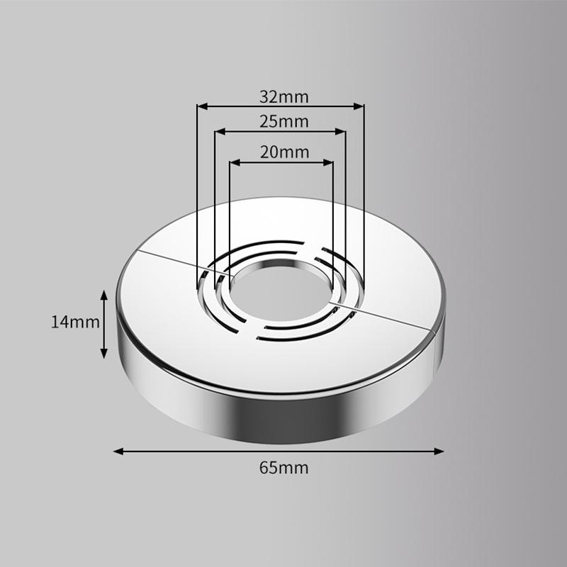 Abs Water Pipe Connector Shower Faucet Decorative Cover Adjustable Wall Heighten Angle Valve Panel For Tap Accessories
