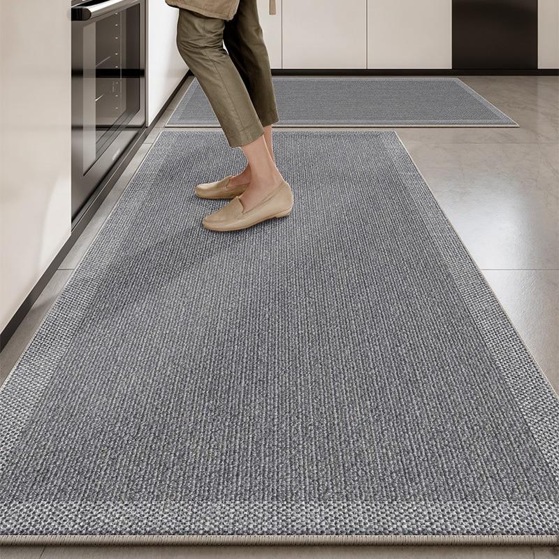 

Carpet for Kitchen Floor Mat Dark Grey Carpets Long Foot Mats Solid Color Runner Rug Minimalist Home Decoration Rugs 1pc 50x80cm