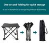 Campinghocker Tragbarer Klapphocker 450 LBS Tragfähigkeit Leichter Slacker-Stuhl für Gartenarbeit im Freien