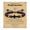Adjustable Crosses Bead Bracelet for Boys Christening Confirmation Communion Gifts With Gifts Box Godson Son Grandson