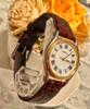 Working SEIKO Roman Ladies' Watch, Numerals, Gold, Strap, Vintage.