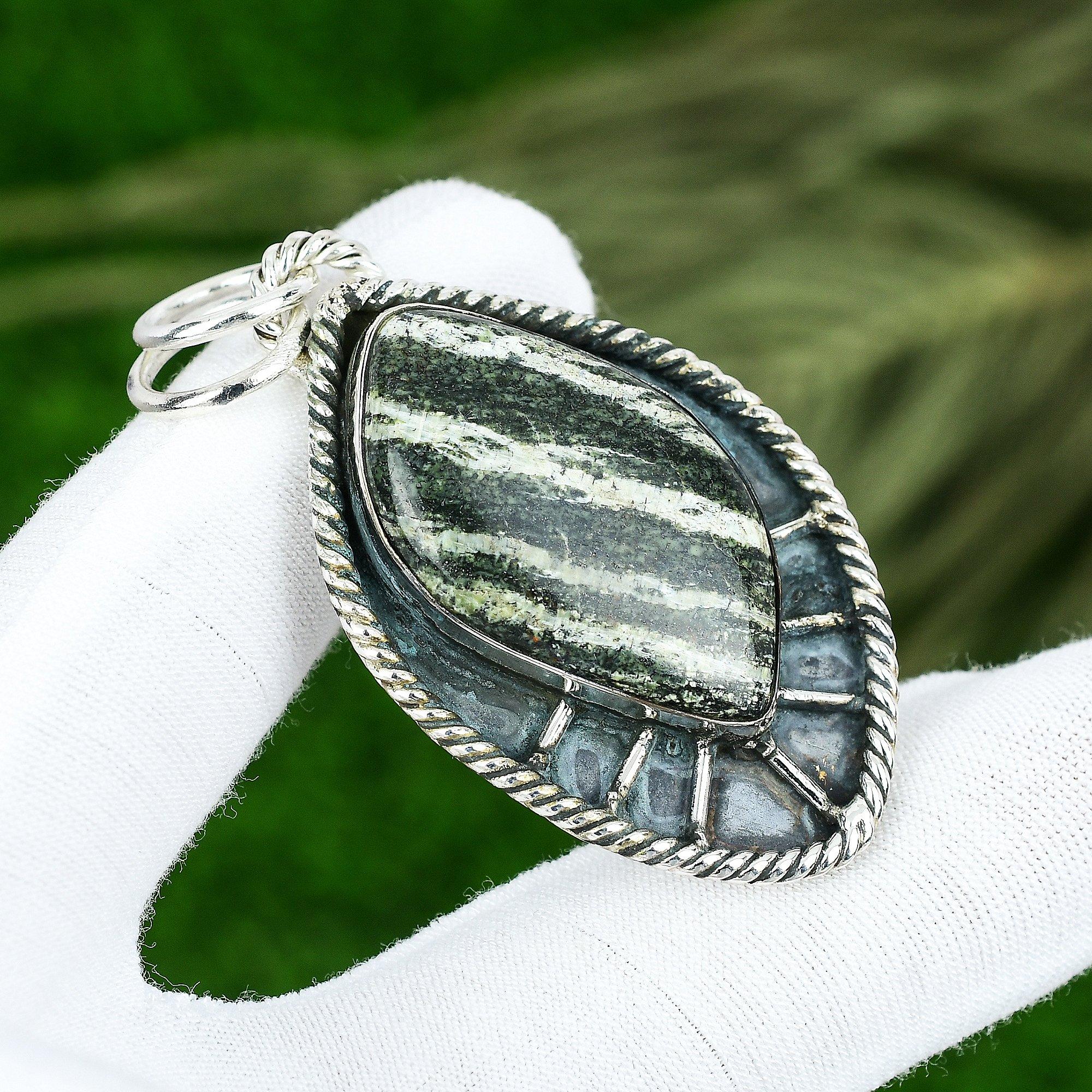 

Распродажа ко Дню сестер Подвеска с натуральным зеленым швейцарским опалом огранки «маркиза», ювелирное изделие из серебра 925 пробы