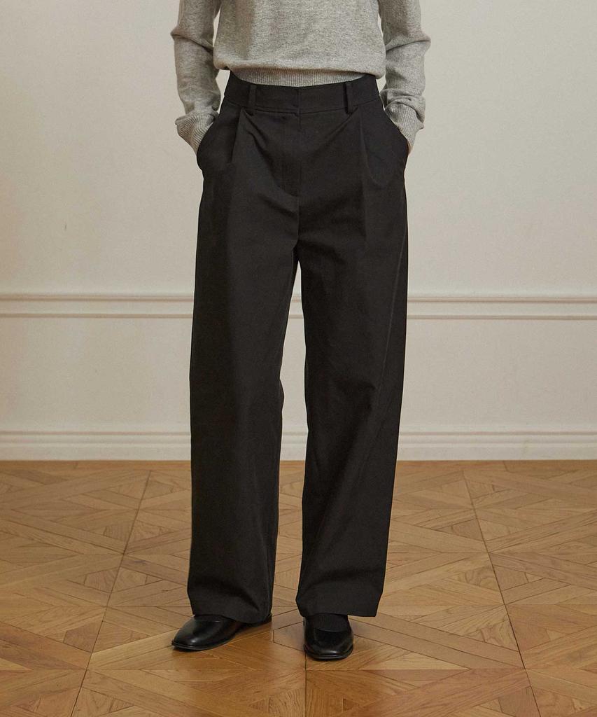 NONLOCAL One-Tuck Baggy Pants - Black